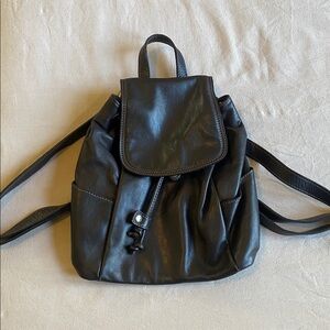 Brown vintage Leather Backpack